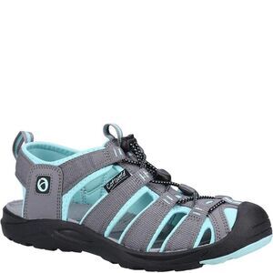 Cotswold Mens Marshfield Recycled Sandals / Gray/Turquoise